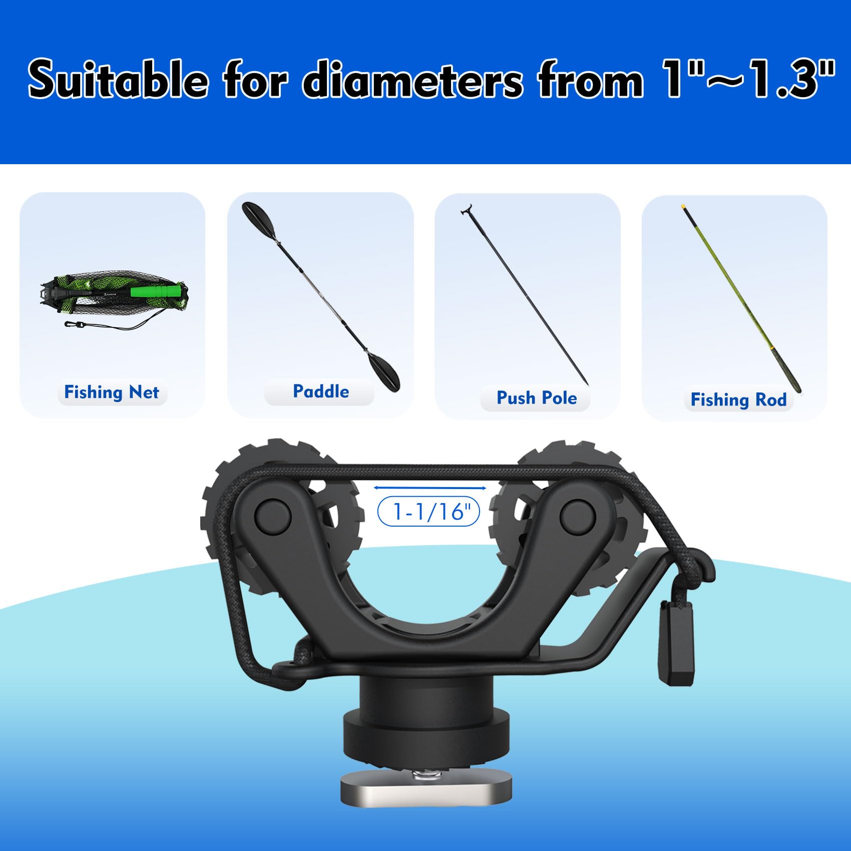 Kayak Rail Paddle Holder Kayak - Fishing Kayak Anchor recension och pris