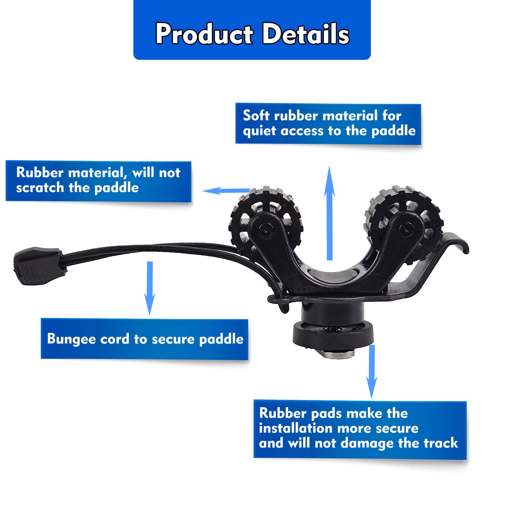 Kayak Rail Paddle Holder Kayak - Fishing Kayak Anchor recension och pris